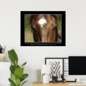 FORTUNATE ~ Chestnut Horse Photo Poster (Thuiskantoor)
