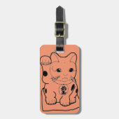 "Fortune Cat" Bagagelabel (Voorkant verticaal)