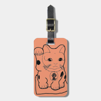 "Fortune Cat" Bagagelabel