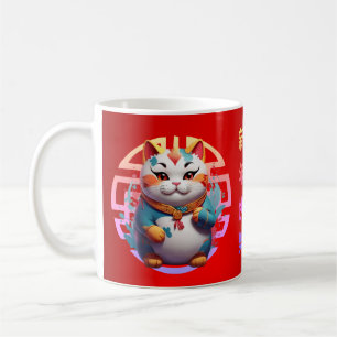 Fortune Cat Chinees Nieuwjaar Koffiemok