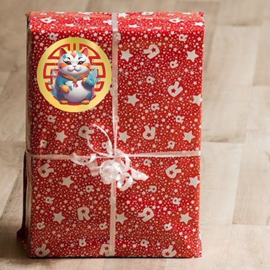 Fortune Cat Chinees Nieuwjaar Stickers