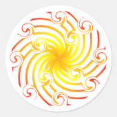 Fortune Circle-Stickers Ronde Sticker (Voorkant)