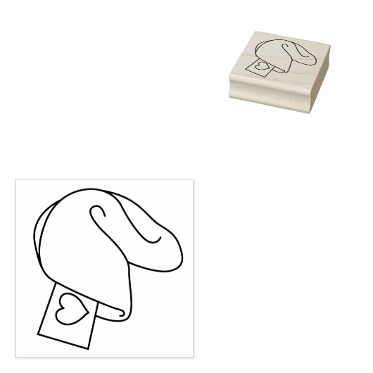 Fortune Cookie Art Stamp Rubberstempel (Gestempeld)