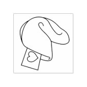 Fortune Cookie Art Stamp Rubberstempel (Afrduk)