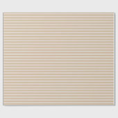 Fortune Cookie Bruine & Roomwitte Strepen Cadeaupapier (Vlak)