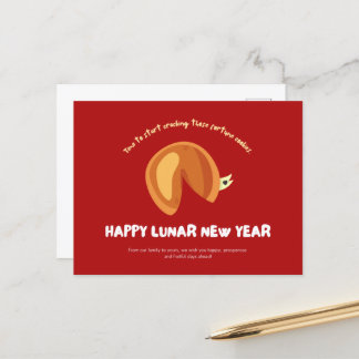 Fortune Cookie Chinese Lunar New Year Design Postc Briefkaart