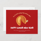 Fortune Cookie Chinese Lunar New Year Design Postc Briefkaart (Voorkant / Achterkant)