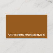 Fortune Cookie Chinese Restaurant Food Chef Diner Visitekaartje (Achterkant)