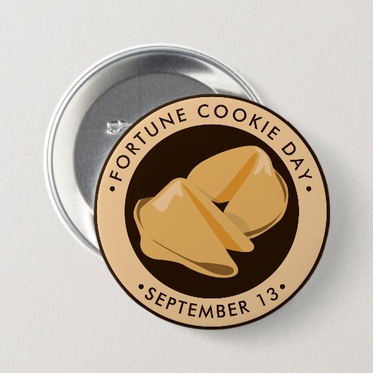 Fortune Cookie Day Ronde Button 7,6 Cm (Voorkant /achterkant)