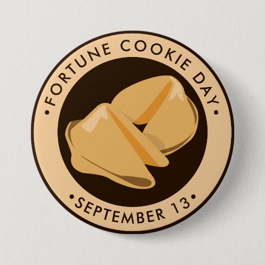 Fortune Cookie Day Ronde Button 7,6 Cm (Voorkant)