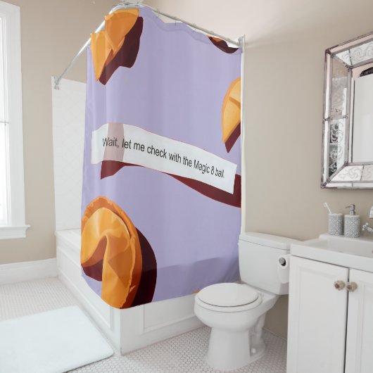 Fortune Cookie en de magische 8-bal Douchegordijn (In situ)