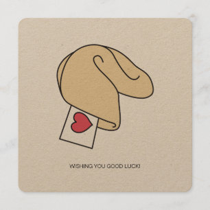 Fortune Cookie Good Luck Card Kaart