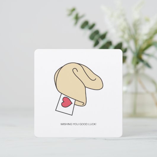 Fortune Cookie Good Luck Card Kaart (Staand voorkant)