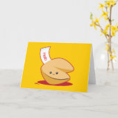 Fortune Cookie Kaart (Gele Bloem)