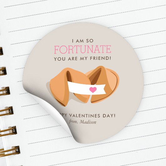 Fortune Cookie Kinder Classroom Valentijn Ronde Sticker