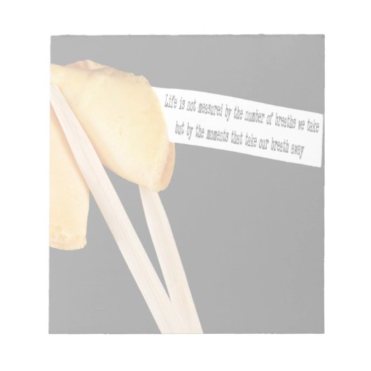 Fortune Cookie Life Quote Notitieblok (Voorkant)