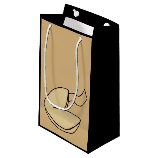 Fortune Cookie Lucky Chinees eten Cartoon Klein Cadeauzakje (Voorkant Gekanteld)