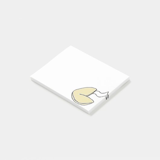 Fortune Cookie Lucky Chinees eten Cartoon Post-it® Notes (Schuin)