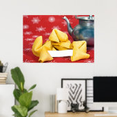 Fortune Cookie met Teapot Poster (Thuiskantoor)