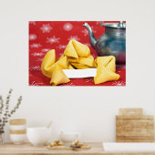 Fortune Cookie met Teapot Poster (Keuken)
