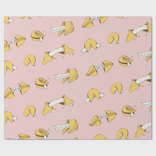 Fortune Cookie Pattern Cadeaupapier (Vlak)