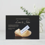 Fortune Cookie Rehearsal Dinner Kaart (Staand voorkant)