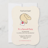 Fortune Cookie Succes / Afscheidsuitnodiging Kaart (Voorkant)