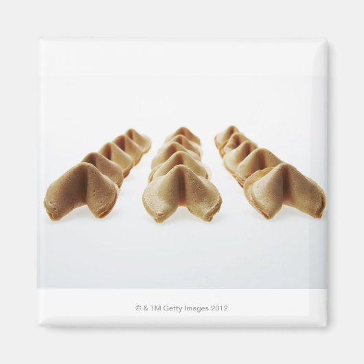 Fortune Cookies in drie rijen Magneet (Voorkant)