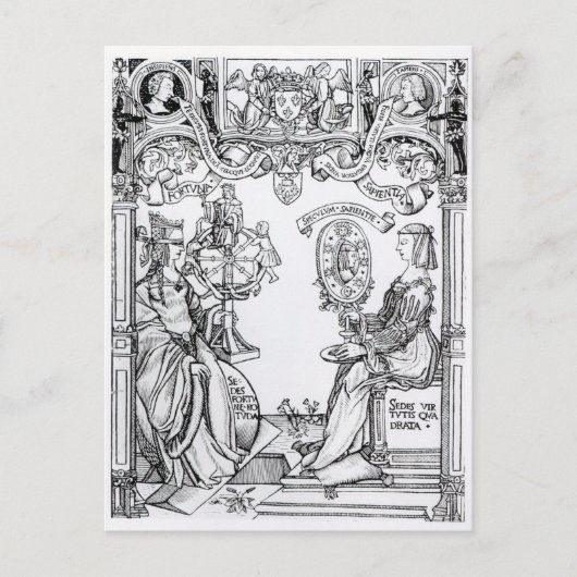 Fortune en Wisdom Briefkaart (Voorkant)