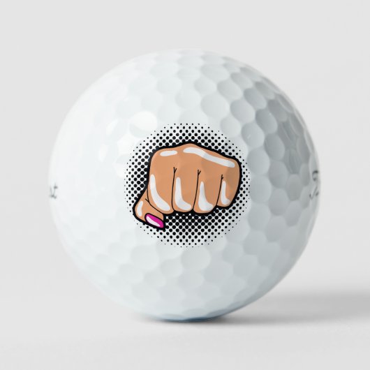 "Fortune Fairway: De GELUKSGOLFbal" Golfballen (Voorkant)