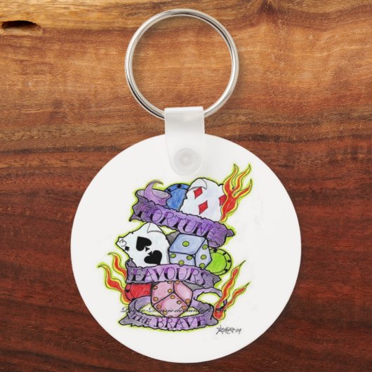 Fortune Favors Sleutelhanger (Voorkant)