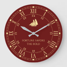 Fortune Favors the Bold Acrylwall Clock