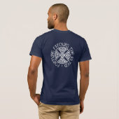 Fortune Favors the Kilted - blue T-shirt (Achterkant volledig)