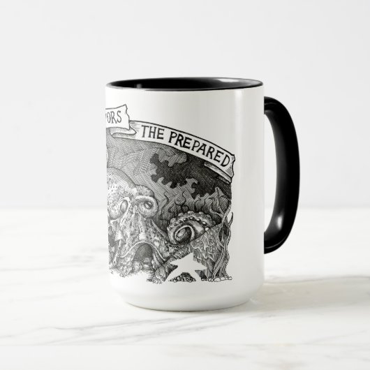 Fortune Favors the Prepared Mok (Voorkant rechts)