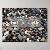 Fortune is een gezegde poster (Voorkant)
