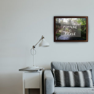 Fortune is fickle proverb bridge photoposter poster