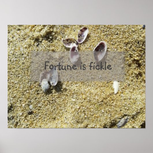 Fortune is fictief gezegde poster (Voorkant)