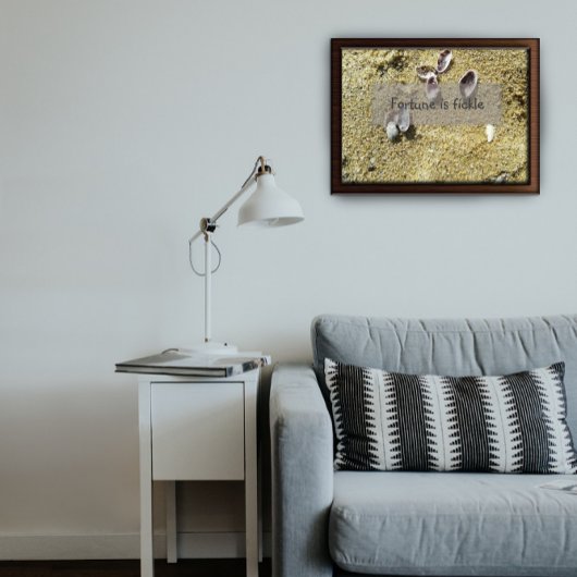 Fortune is fictief gezegde poster