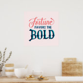 Fortune is voor het vet poster (Keuken)