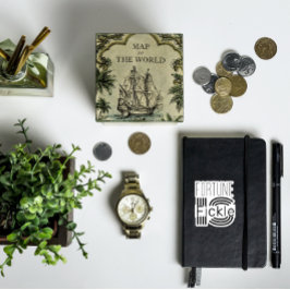 Fortune is wispelturige motivatie witte zwarte sti sticker