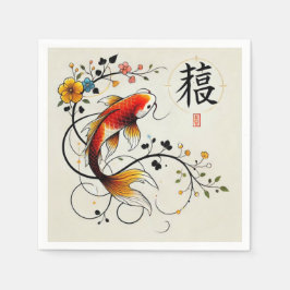 Fortune Koi Napkin Servet