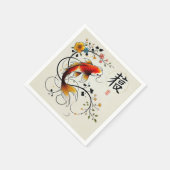 Fortune Koi Napkin Servet (Hoek)