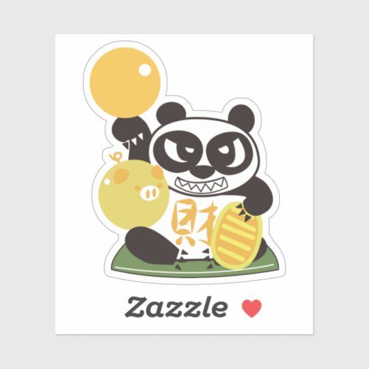 Fortune Panda God Sticker (Vel)