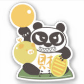 Fortune Panda God Sticker (Voorkant)