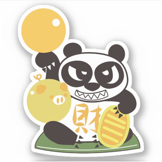 Fortune Panda God Sticker (Voorkant)