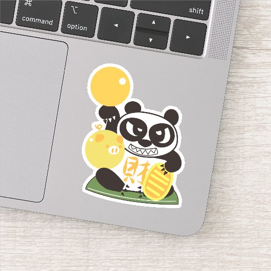 Fortune Panda God Sticker (Detail)