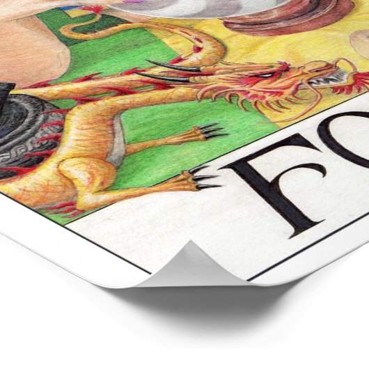 Fortune tarot card poster (Hoek)