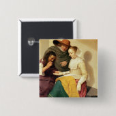 Fortune Teller, 1631 Vierkante Button 5,1 Cm (Voorkant /achterkant)