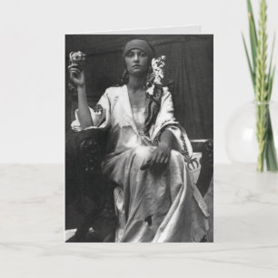 Fortune teller Art Nouveau Foto Kaart