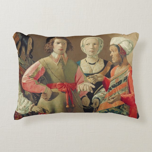 Fortune Teller, c.1630 (olie op canvas) (zie 19) Accent Kussen (Voorkant)